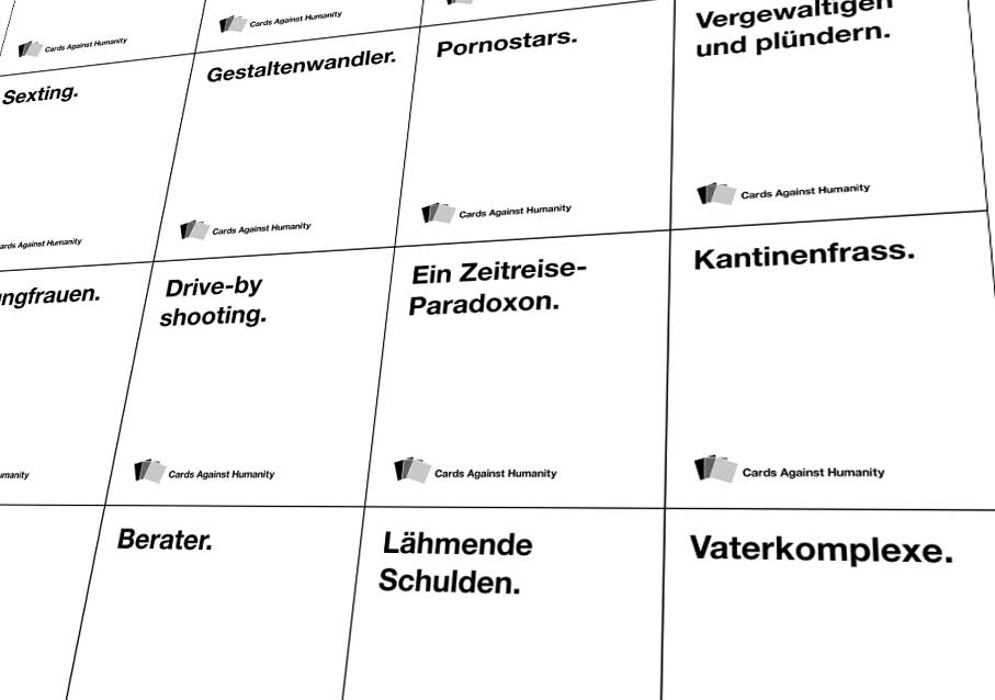 Cards Against Humanity Deutsch Karten